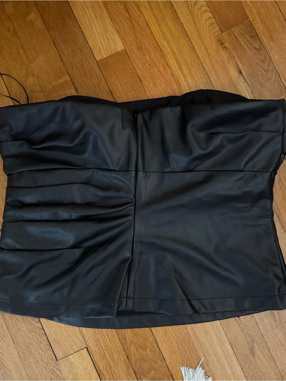 Banana Republic faux leather bustier corset top strapless - Picture 2 of 3